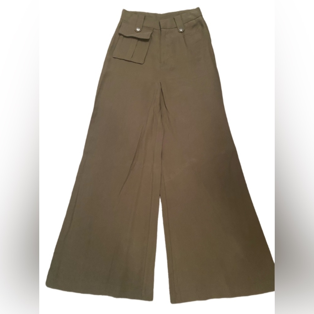 Forever 21 - Wide leg Pant - Olive - New - Size S